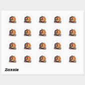 怒りのジャック ハロウィン ラウンドシール (シート)