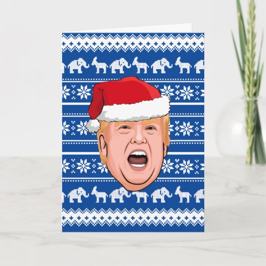 怒りのドナルド・トランプクリスマス カード (正面)