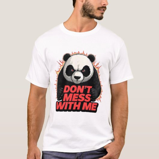 怒りのパンダ エネルギーTシャツ  Tシャツ (正面)