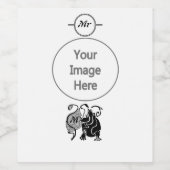 怒りのヒポモノグラム ワインラベル (シングルラベル)