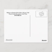 怒りのフォークに橋を渡す ポストカード (裏面)