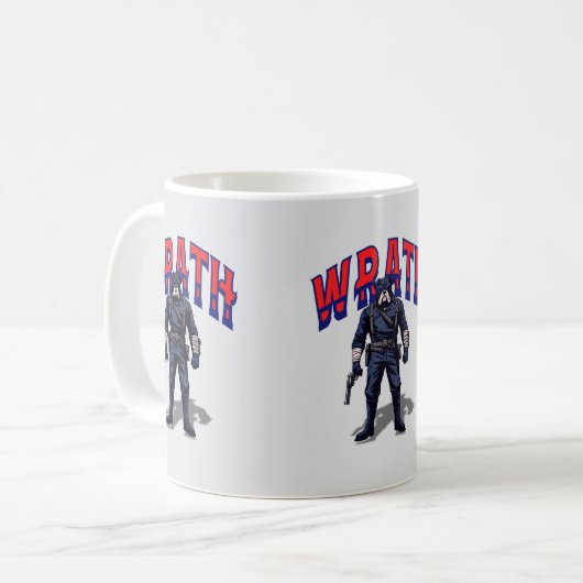 怒りのベールのステルスとパワーの組み合わせ コーヒーマグカップ (正面左)