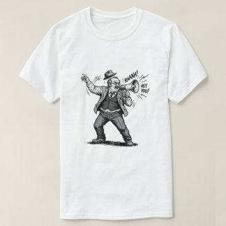 怒りの上司メガホン「お前！」レトロコミックグラフィック Tシャツ