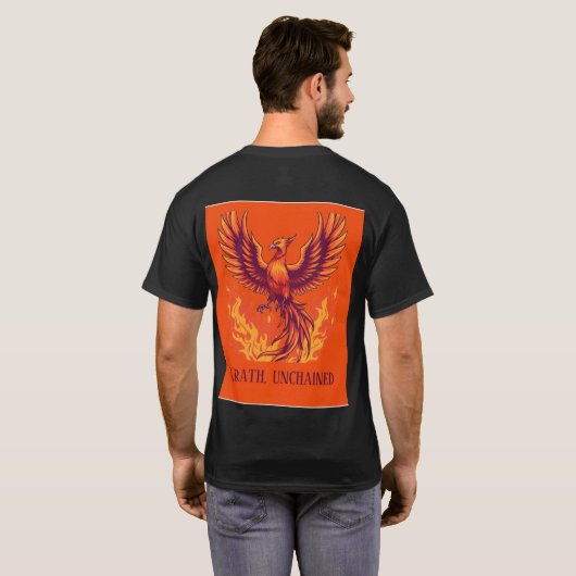 怒りの不死鳥ファイアTシャツ Tシャツ (裏面フル)