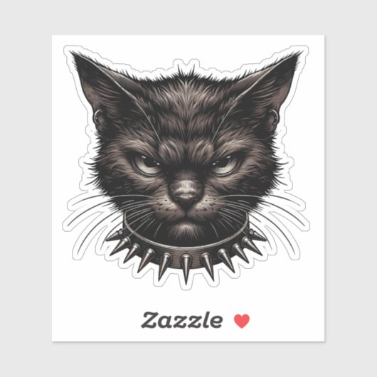 「怒りの前足怒 – 猫の平手」 シール (シート)