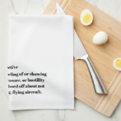 怒りの定義 キッチンタオル (四つ折り)