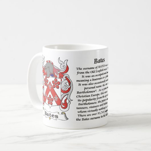 怒りの家紋のマグ コーヒーマグカップ (正面左)