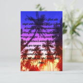 怒りの平手グリーティングカードを克服するための祈りの言葉 カード (スタンド正面)