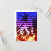 怒りの平手グリーティングカードを克服するための祈りの言葉 カード (正面/裏面インサイチュ)