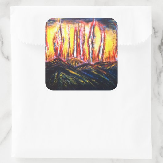 怒りの炎 スクエアシール (バッグ)