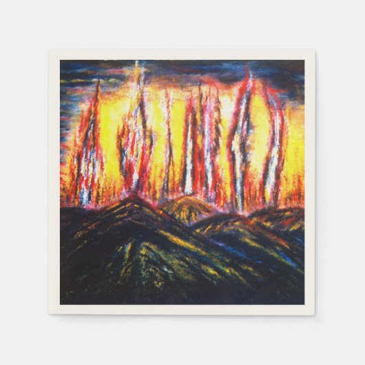 怒りの炎 スタンダードカクテルナプキン (正面)