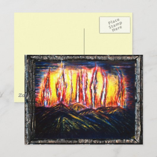 怒りの炎 ポストカード (正面/裏面)