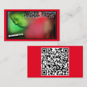 怒りの痛みqrコード呼び出しカード コーリングカード (正面/裏面)