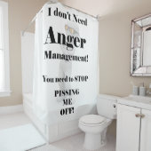 怒りの管理は必要ない! シャワーカーテン (インサイチュ)