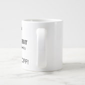 怒りの管理ジャンボマグは必要ない ジャンボコーヒーマグカップ (裏面)