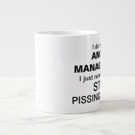 怒りの管理ジャンボマグは必要ない ジャンボコーヒーマグカップ