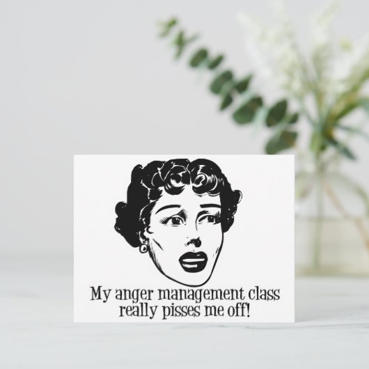 怒りの管理教室でムカつく! ポストカード (スタンド正面)