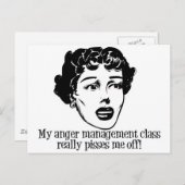 怒りの管理教室でムカつく! ポストカード (正面/裏面)
