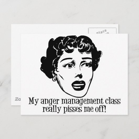 怒りの管理教室でムカつく! ポストカード (正面/裏面)