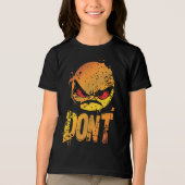 怒りの絵文字と 'DON'T' テキスト トライブレンドTシャツ (正面)