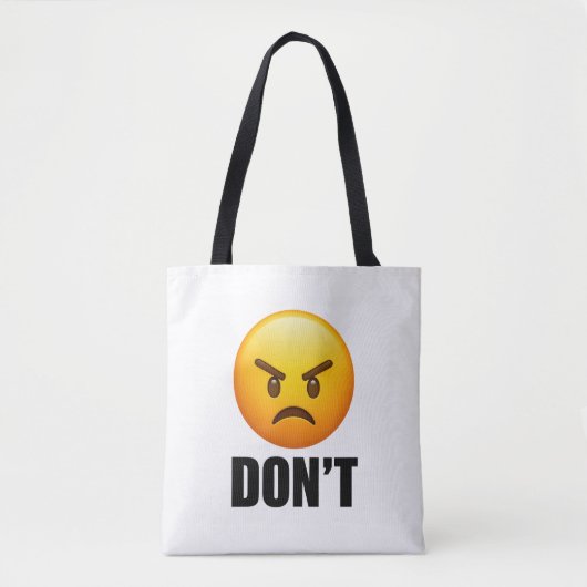 怒りの絵文字 DON'T トートバッグ (正面)