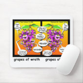 怒りの葡萄、愛、戦争のおもしろい贈り物&ティー マウスパッド (マウス)