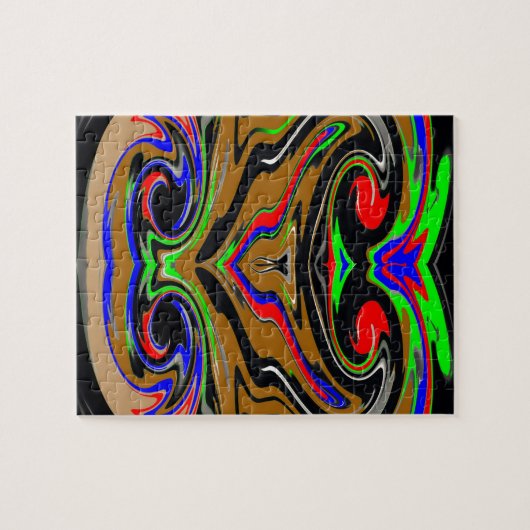 怒りの表現: リバーシブル私は怒っている芸術です ジグソーパズル (横)