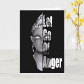 怒りの解放 – 仏マインドフルネス引用文Tシャツ カード (黄色い花)