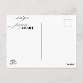 怒りの解放 – 仏マインドフルネス引用文Tシャツ ポストカード (裏面)