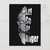 怒りの解放 – 仏マインドフルネス引用文Tシャツ ポストカード (正面)