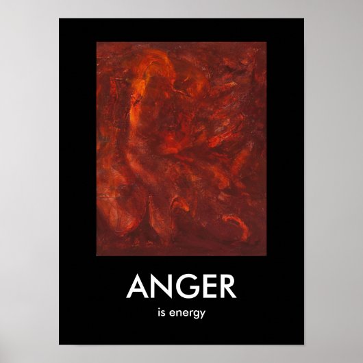 怒りはエネルギー ポスター (正面)