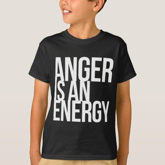 怒りは精力だ Tシャツ (正面)