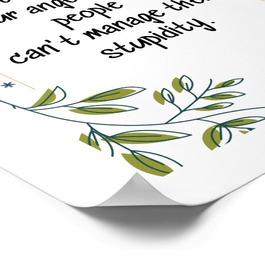 怒りをかきたてる – ポスタやる気を起こさせるー ポスター (角)