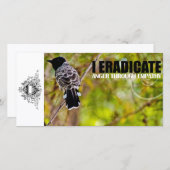 怒りを根絶するカスタムフォトカード (正面/裏面)