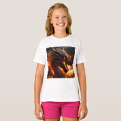 怒りを解き放つ：インフェルナルストームドラゴン» Tシャツ (正面フル)