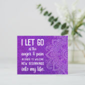 怒り前向き管理インスピレーションの確認 ポストカード (スタンド正面)