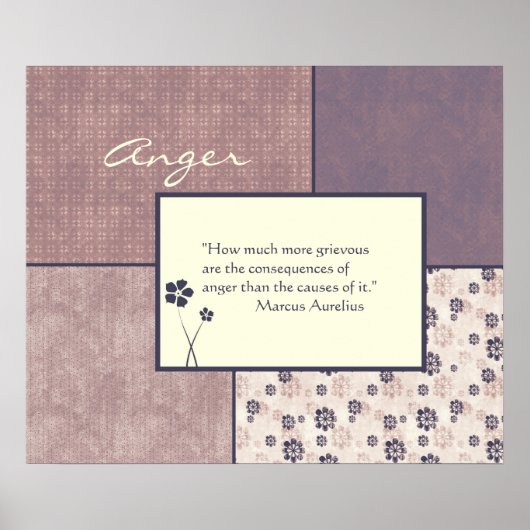 怒り引用文ポスターのカスタマイズ ポスター (正面)