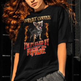 怒り忘れに煽られたコーヒー Tシャツ