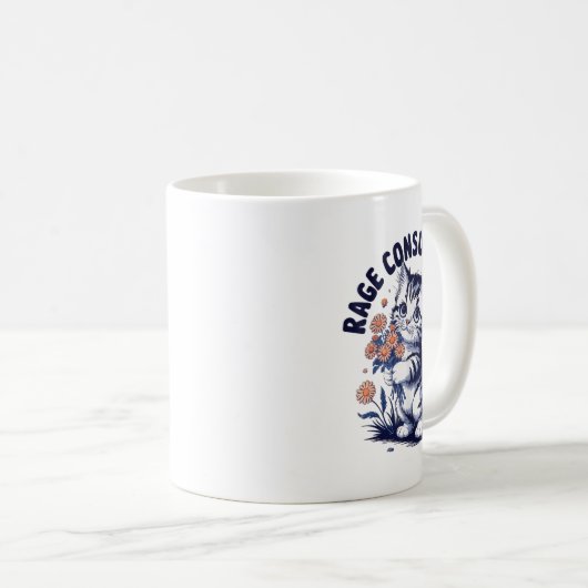 怒り怒感情おもしろい怒りの怒りが私を消費 – コーヒーマグカップ (正面右)