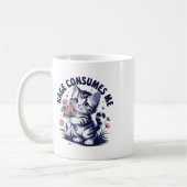 怒り怒感情おもしろい怒りの怒りが私を消費 – コーヒーマグカップ (左)