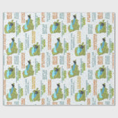 怒り文句ランプのリクライニング ラッピングペーパー (フラット)