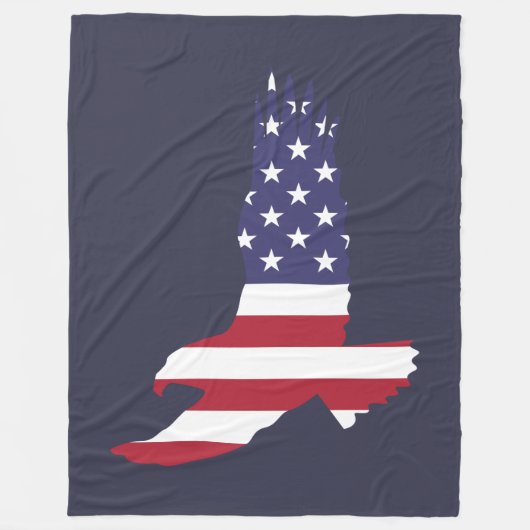 怒り狂う愛国者 フリースブランケット (正面)