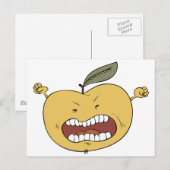 怒り狂ったリンゴ ポストカード (正面/裏面)