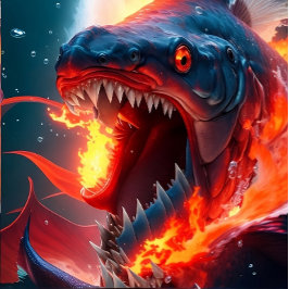 怒り狂った魚 Tシャツ