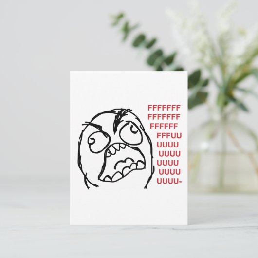 怒り男フフフフフ ポストカード (スタンド正面)