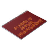 怒り管理のカスタムノートブック ノートブック (左側)