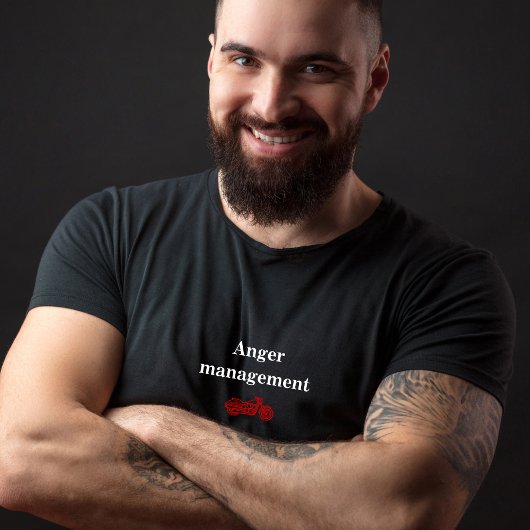 怒り管理オートバイTシャツ Tシャツ