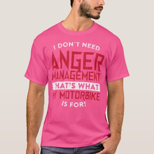 怒り管理バイクは不要 Tシャツ (正面)