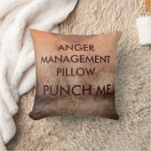 怒り管理パンチ私の枕 クッション (ブランケット)