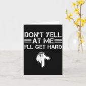 怒るなよ 俺はビンビンになるんだ 面白い 恥ずかしい 大人の カード (黄色い花)